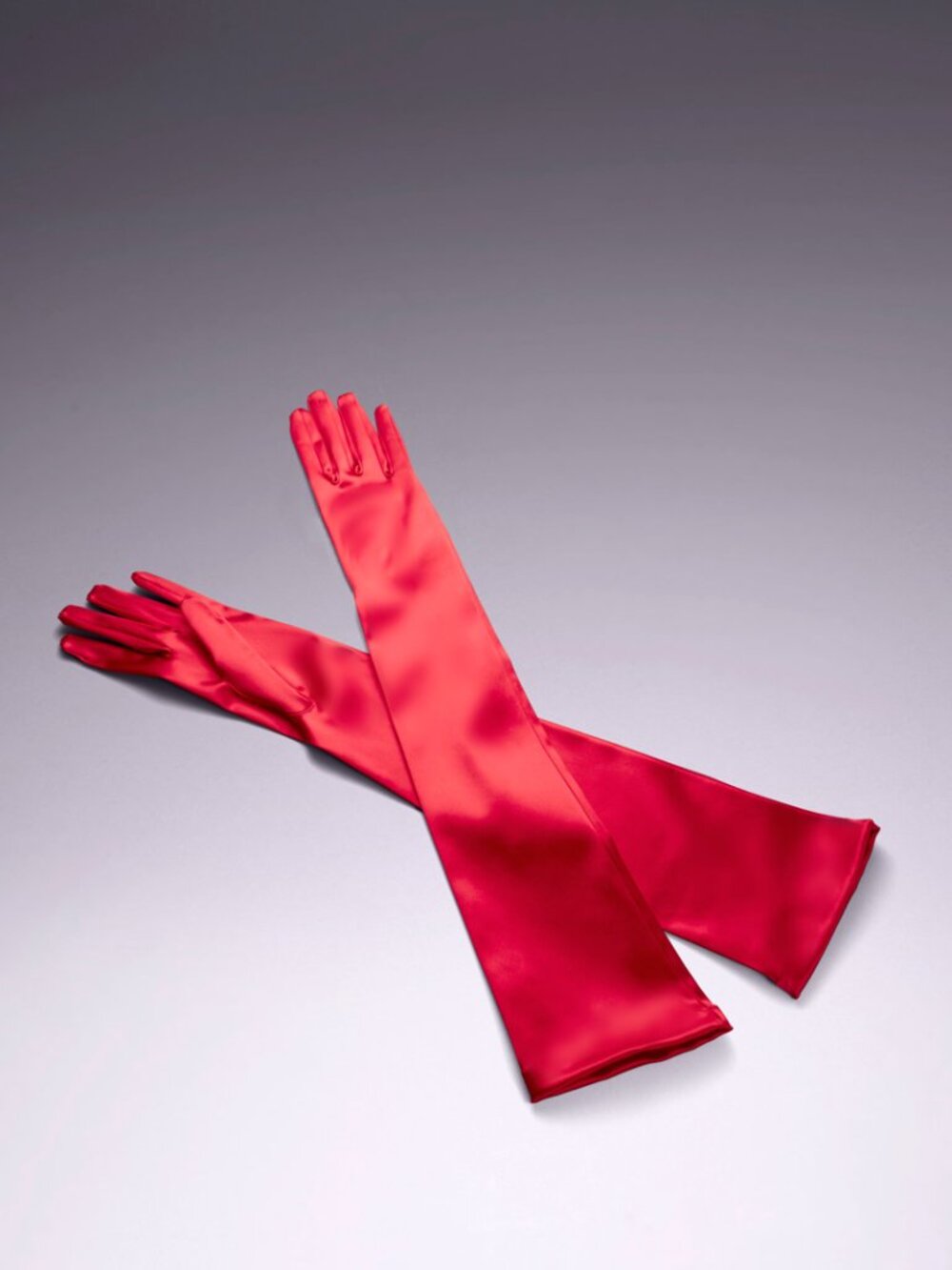 Agent Provocateur LONG SATIN Gloves NWT Red UBER RARE! [A3]